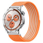Airy Mixed Nylon Loop Metal Connector Watch Band, 22mm, 20mm, 18mm