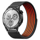 Airy Mixed Nylon Loop Metal Connector Watch Band, 22mm, 20mm, 18mm