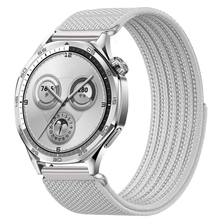 Airy Mixed Nylon Loop Metal Connector Watch Band, 22mm, 20mm, 18mm