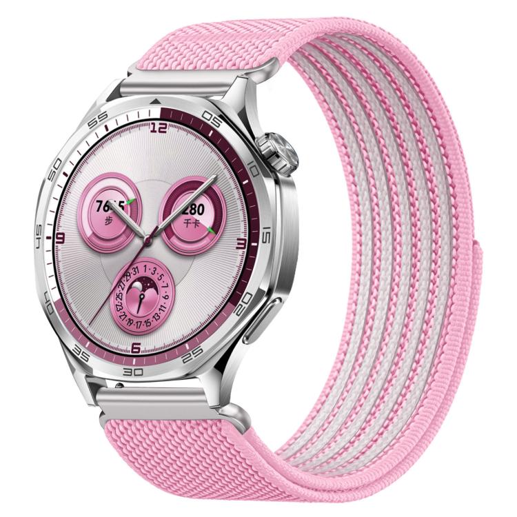 Airy Mixed Nylon Loop Metal Connector Watch Band, 22mm, 20mm, 18mm