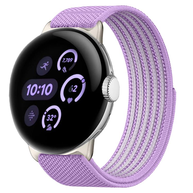 Airy Mixed Nylon Loop Metal Connector Watch Band, For Google Pixel Watch 5 / 4 / 3 / 2 / 1 41mm, For Google Pixel Watch 5 / 4 / 3 45mm