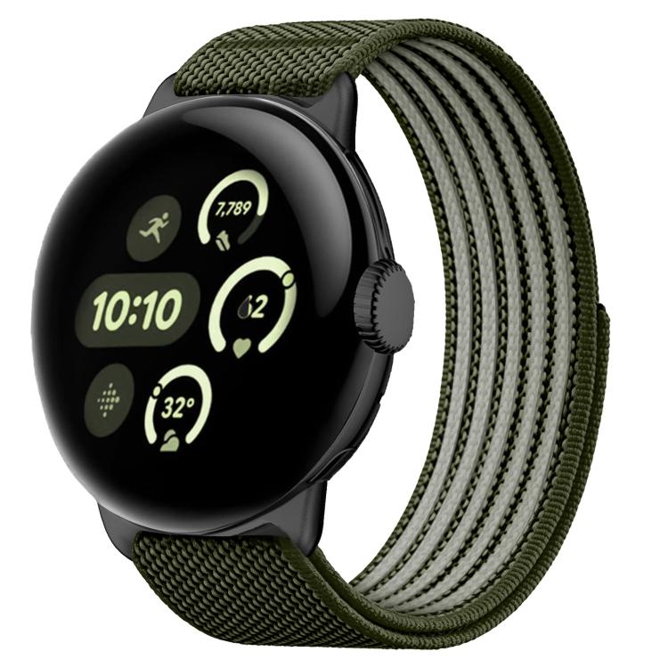 Airy Mixed Nylon Loop Metal Connector Watch Band, For Google Pixel Watch 5 / 4 / 3 / 2 / 1 41mm, For Google Pixel Watch 5 / 4 / 3 45mm