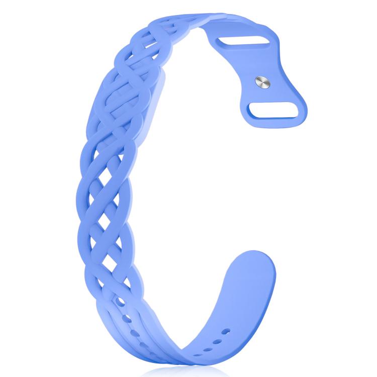 Vine Woven Design Butterfly Buckle Silicone Watch Band, For Google Fitbit Air