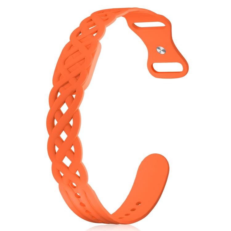 Vine Woven Design Butterfly Buckle Silicone Watch Band, For Google Fitbit Air