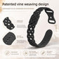Vine Woven Design Butterfly Buckle Silicone Watch Band, For Google Fitbit Air