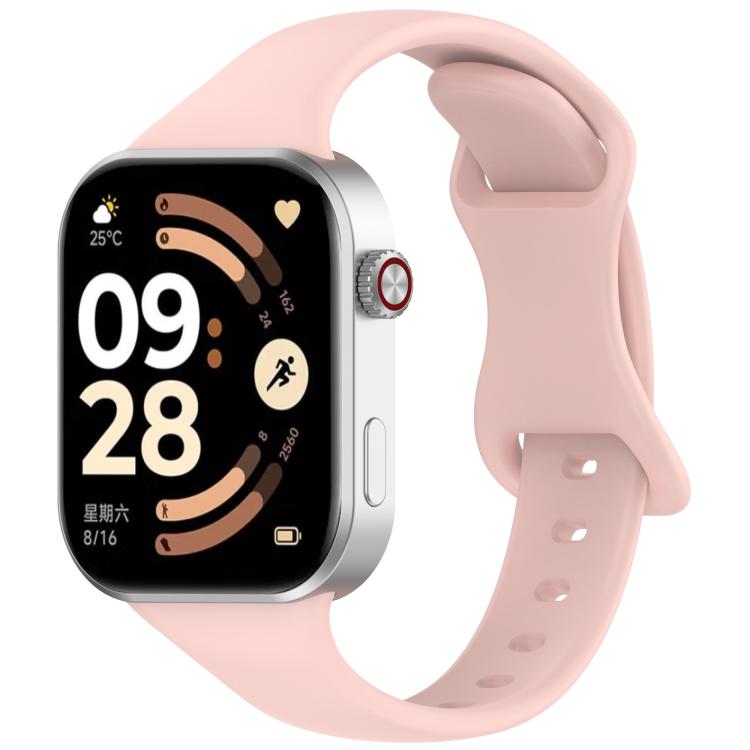 Slim Butterfly Buckle Solid Color Silicone Watch Band, For Xiaomi Band 10 Pro / Redmi Watch 6 / 5