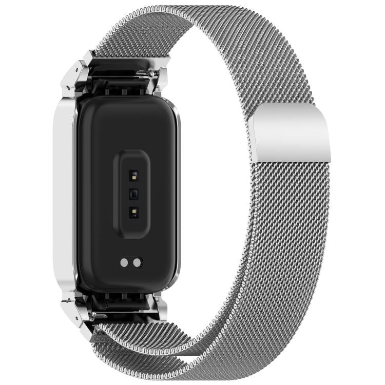 Metal Frame Integrated Milan Magnetic Metal Watch Band, For Xiaomi Smart Band 11 Active