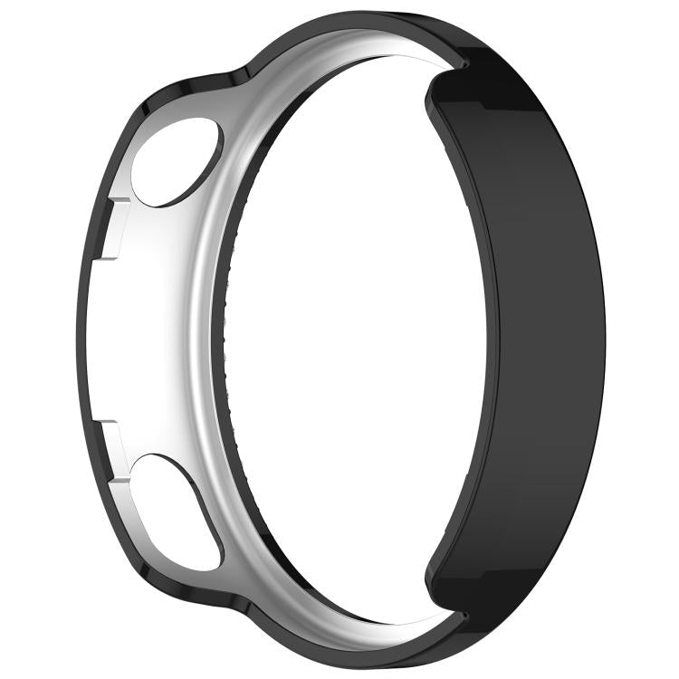 Single Row Diamond Half Coverage Hollow PC Watch Protective Case, For Xiaomi Watch S5 41mm Ceramic White