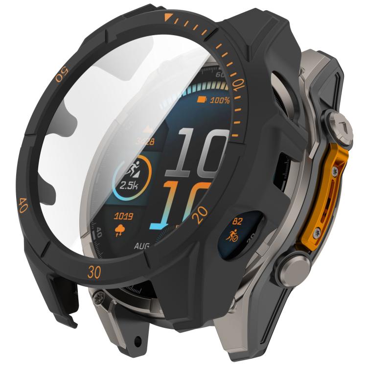 Premium Tempered Glass Film Integrated PC Watch Case, For Garmin Fenix 9 Pro 47mm MIP, For Garmin Fenix 9 Pro 51mm MIP, For Garmin Fenix 9 Pro 51mm AMOLED, For Garmin Fenix 9 Pro 47mm AMOLED