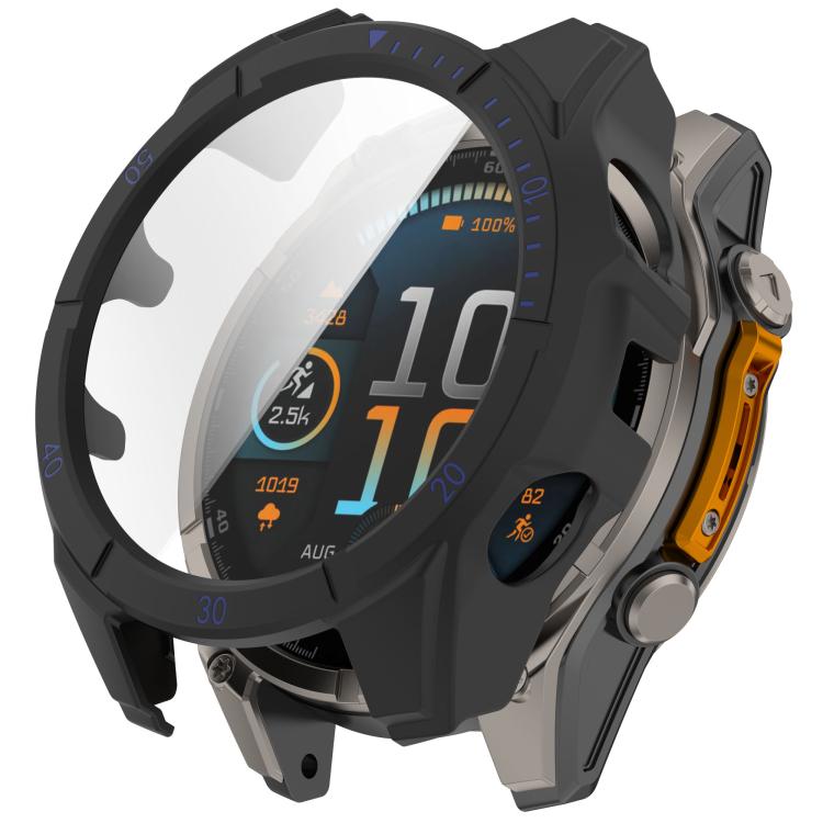 Premium Tempered Glass Film Integrated PC Watch Case, For Garmin Fenix 9 Pro 47mm MIP, For Garmin Fenix 9 Pro 51mm MIP, For Garmin Fenix 9 Pro 51mm AMOLED, For Garmin Fenix 9 Pro 47mm AMOLED
