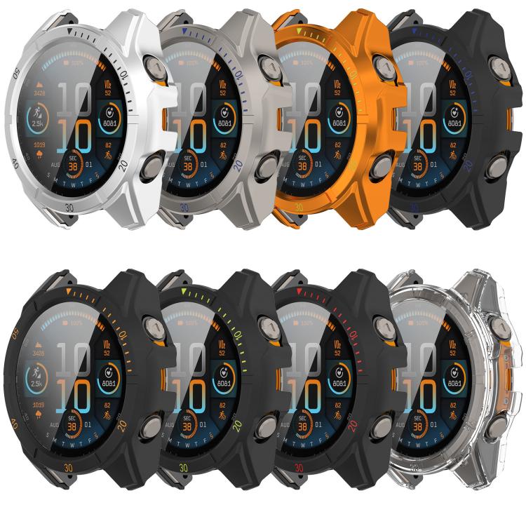 Premium Tempered Glass Film Integrated PC Watch Case, For Garmin Fenix 9 Pro 47mm MIP, For Garmin Fenix 9 Pro 51mm MIP, For Garmin Fenix 9 Pro 51mm AMOLED, For Garmin Fenix 9 Pro 47mm AMOLED