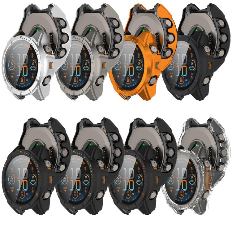 Premium Tempered Glass Film Integrated PC Watch Case, For Garmin Fenix 9 Pro 47mm MIP, For Garmin Fenix 9 Pro 51mm MIP, For Garmin Fenix 9 Pro 51mm AMOLED, For Garmin Fenix 9 Pro 47mm AMOLED