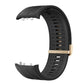 Metal Clasp Silicone Hybrid Genuine Leather Watch Band, For Huawei Watch D3