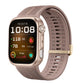 Metal Clasp Silicone Hybrid Genuine Leather Watch Band, For Huawei Watch D3