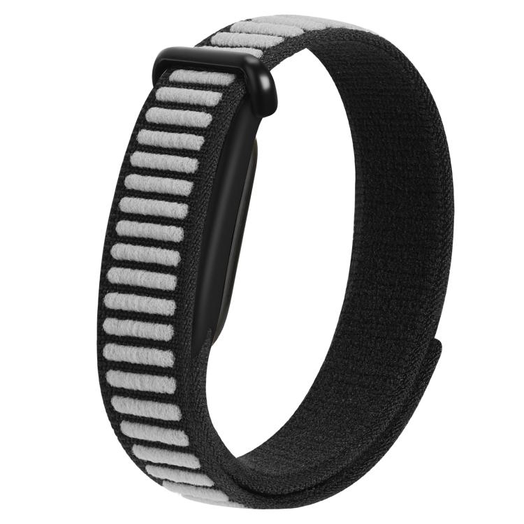 Wavy Two-Tone Nylon Hook and Loop Fastener Watch Band, For Google Fitbit Air