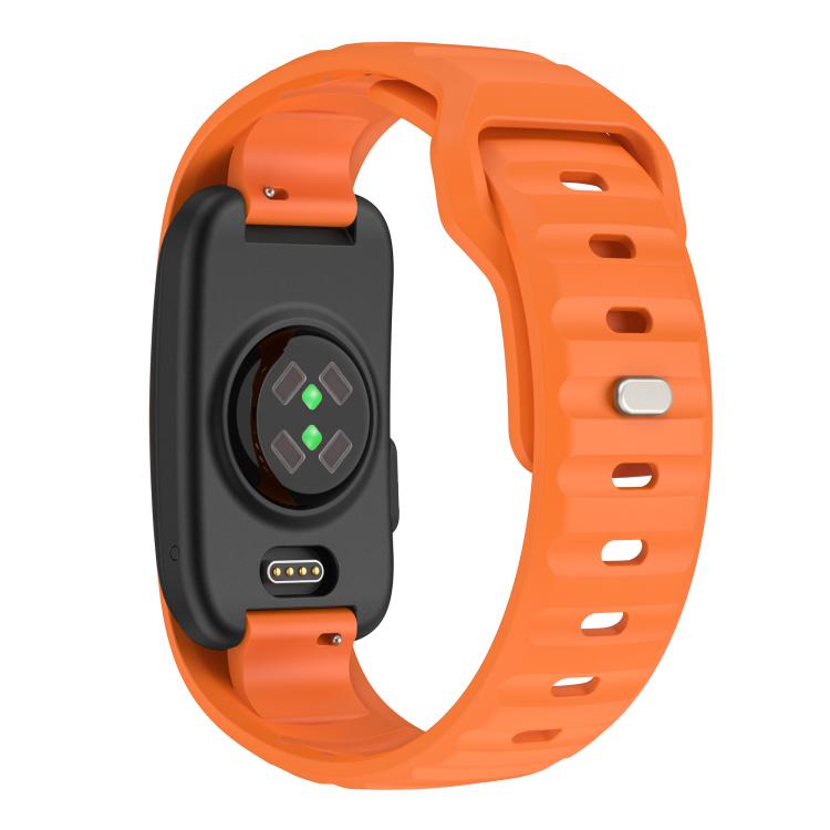 Norman Integrated Reverse Buckle Silicone Watch Band, For Garmin CIRQA Smart Band