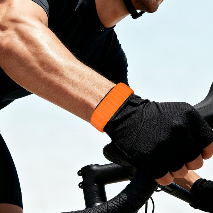 Norman Integrated Reverse Buckle Silicone Watch Band, For Garmin CIRQA Smart Band