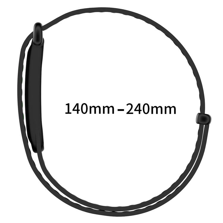 TPU Frame Integrated Microfiber Leather Loop Watch Band, For Google Fitbit Air