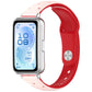 Laser Engraved Star Two Tone Reverse Buckle Silicone Watch Band, For Huawei Band 11 / Band 11 Pro