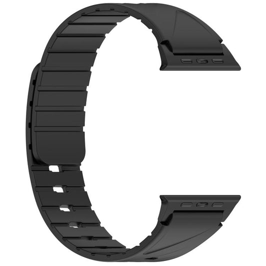 Solid Color Magnetic Silicone Watch Band, For Apple Watch 46mm / 49mm / 45mm / 44mm, For Apple Watch 42mm / 41mm / 40mm / 38mm