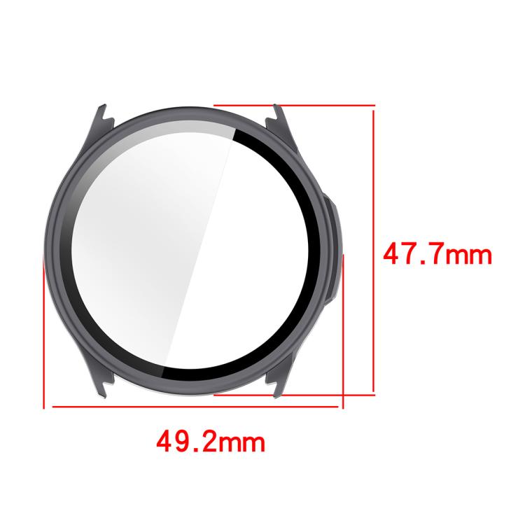 ENKAY Hat-Prince Full Coverage Tempered Glass Film Integrated PC Watch Case, For OPPO Watch S2