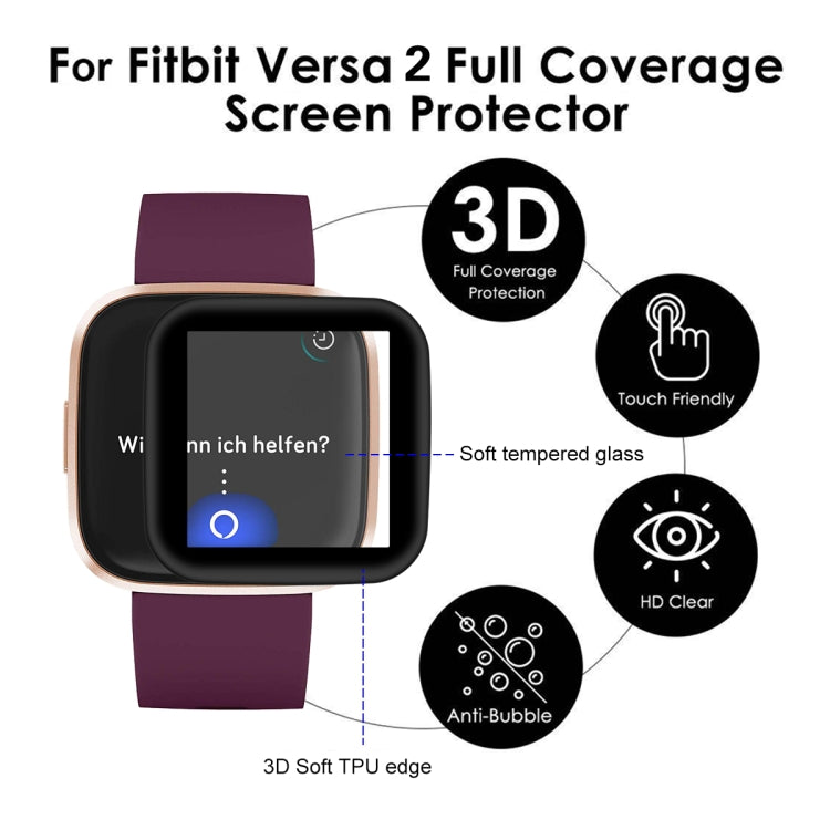3D full-coverage HD screen protector with soft TPU edge and anti-bubble design icons