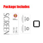 Screen protector kit with two instruction sheets and protector film piece