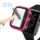 Full coverage tempered glass PC case for 44mm smartwatch, pink
