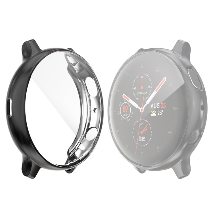 Black full-coverage TPU case with electroplated look for Galaxy Watch Active 2 44mm