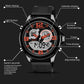 SANDA 793 large Dial Tide Watch Student Fashion Trend Multi Function Double Glow Waterproof Electronic Watch