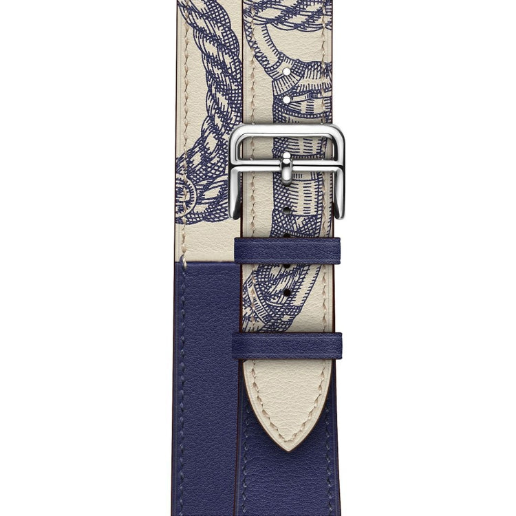 For Apple Watch 3 / 2 / 1 Generation 38mm Universal Silk Screen Printing Double-loop Watchband