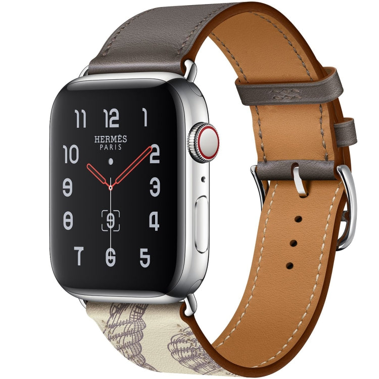 For Apple Watch 3 / 2 / 1 Generation 38mm Universal Silk Screen Psingle-ring Watchband