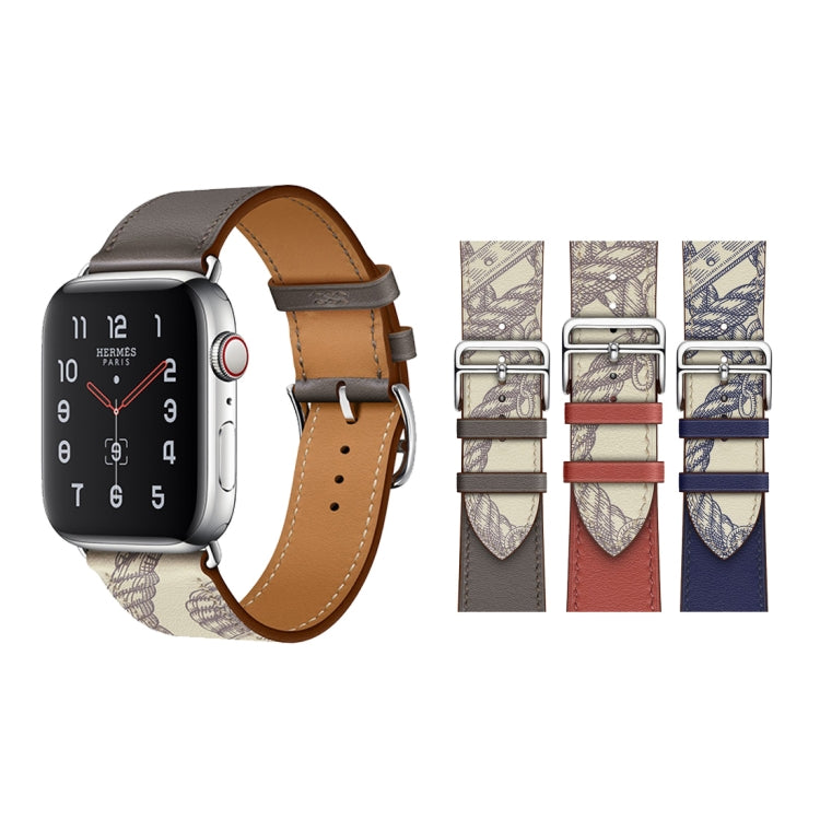 For Apple Watch 3 / 2 / 1 Generation 38mm Universal Silk Screen Psingle-ring Watchband