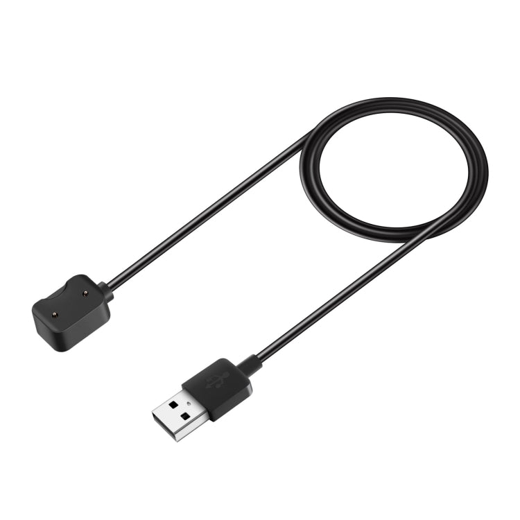 Magnetic USB-A charging cable with black dock connector, 1 m