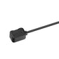 Black magnetic dock charger with two pin contacts on charging cable