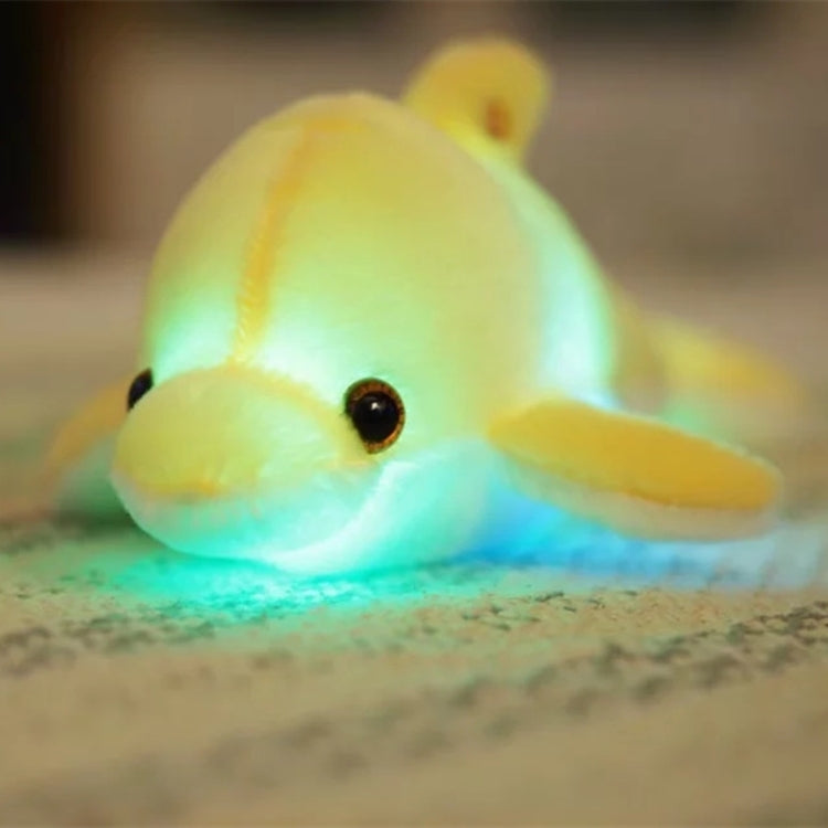 32cm Cute Creative Dolphin Doll Plush Toy Luminous Glowing LED Light Cushion Pillow