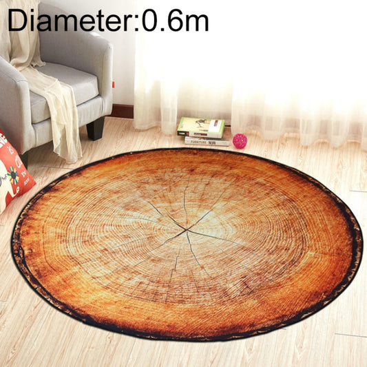 3D Growth Ring Pattern Bathroom  Living Room Carpets Home Decor Mat, Diameter about 0.4m, Diameter about 0.6m, Diameter about 0.8m, Diameter about 1m, Diameter about 1.2m