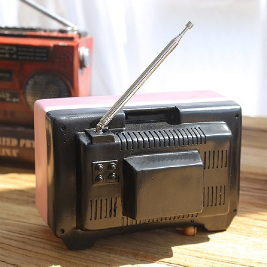 Vintage Radio TV Set Home Decoration Retro Craft Decoration, TV Yellow, TV Beige, TV Red, TV Pink, Radio Brown, Radio Silver, Radio Beige, Radio Red, Radio Pink