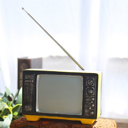 Vintage Radio TV Set Home Decoration Retro Craft Decoration, TV Yellow, TV Beige, TV Red, TV Pink, Radio Brown, Radio Silver, Radio Beige, Radio Red, Radio Pink