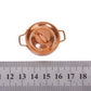 3 PCS Doll House Miniature Kitchen Copper Pot with Lid Children Educational Toys, Copper Pot