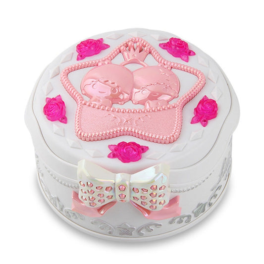 Cute Plastic Rotating Dance Ballet Music Box Children Toys Home Decorations, White, Pink