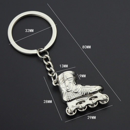 Creative Simulation Skates Keychain Personalized Pendant Gift, Skates Shape(Red), Skates Shape(Blue), Skates Shape(Gold, Skates Shape(Silver)