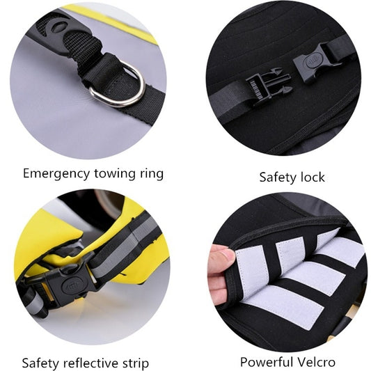 Pet Life Jacket Airbag Inflatable Dog Folding Safety Swimsuit, S, M, L