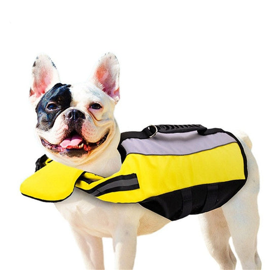 Pet Life Jacket Airbag Inflatable Dog Folding Safety Swimsuit, S, M, L