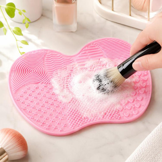Silicone Brush Cleaner Mat Washing Tools For Cosmetic Make Up Eyebrow Brushes Cleaning Pad Scrubber Board