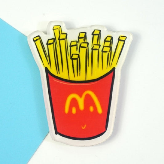 5 PCS Cartoon Food Soft Magnetic Message Board Blackboard Refrigerator Magnet, Sushi, Poached Egg, Burger, Bun, Salmon, Chicken Leg, Lollipop, Popcorn, Hot Pot, French Fries