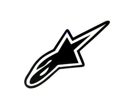 Black and white Alpine Star logo car sticker decal
