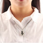 Boxing glove pendant necklace in silver tone, chain with boxing glove charm