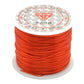 Orange round elastic cord spool, coiled stretch thread for beading