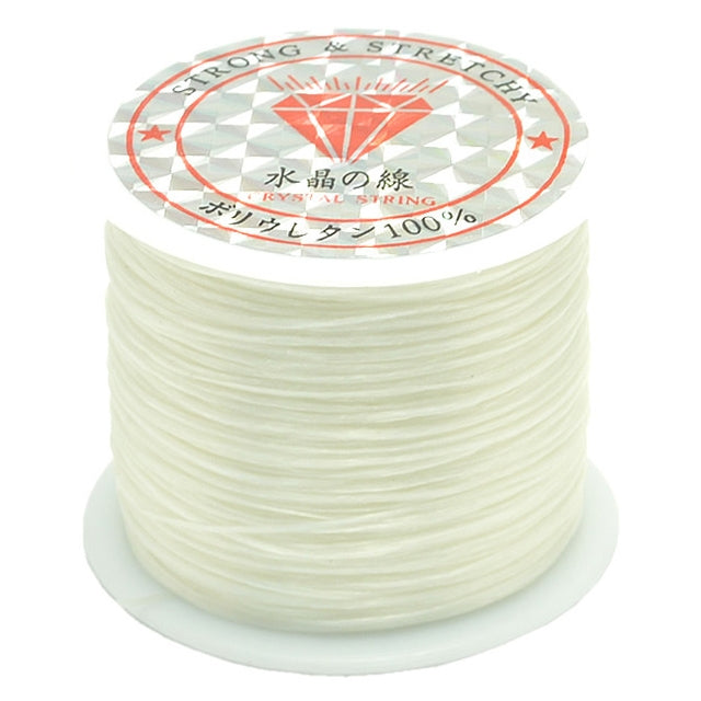 White round elastic cord spool, stretchy thread for bracelet and necklace making